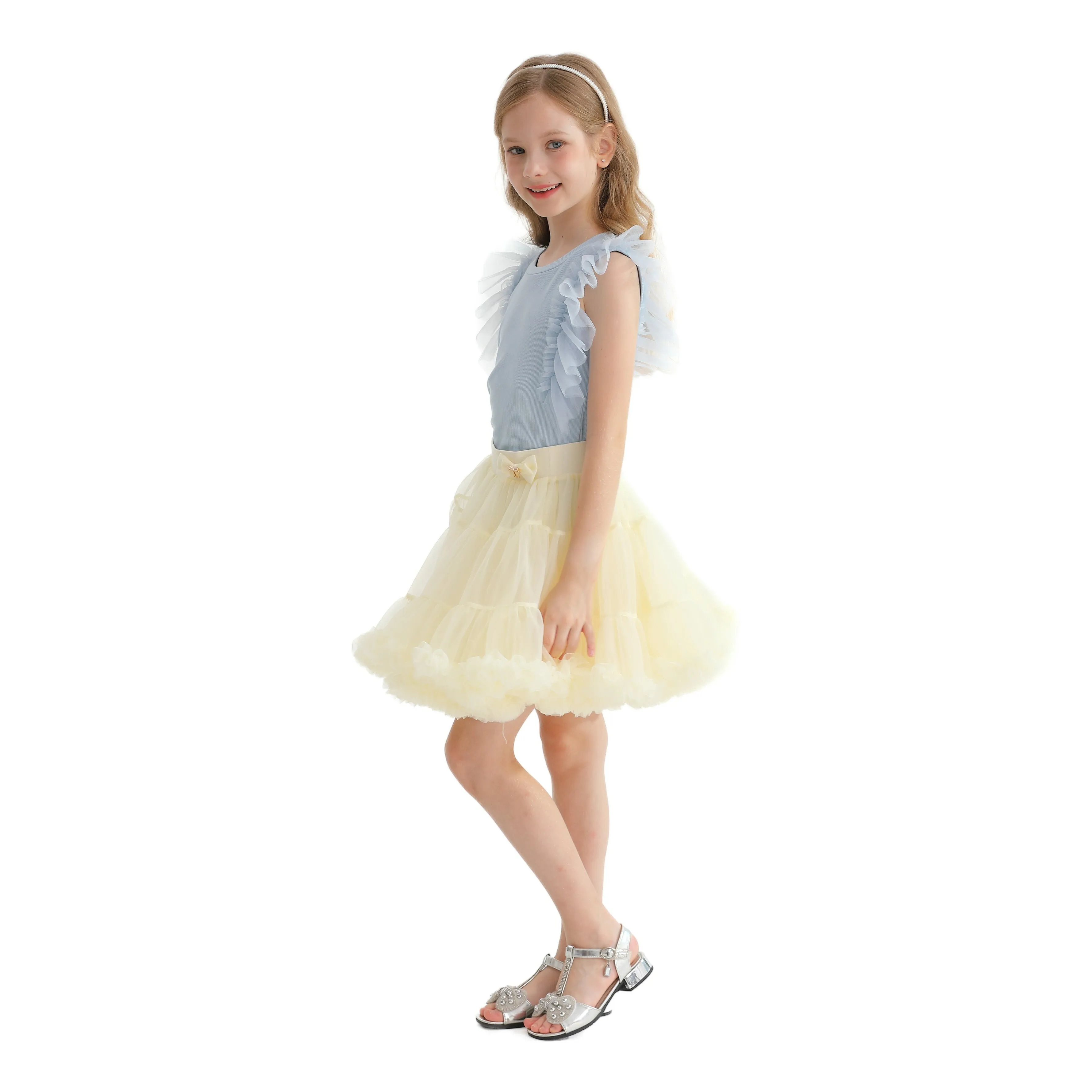 Multicolor Pomona Ruffle Skirt Outfit