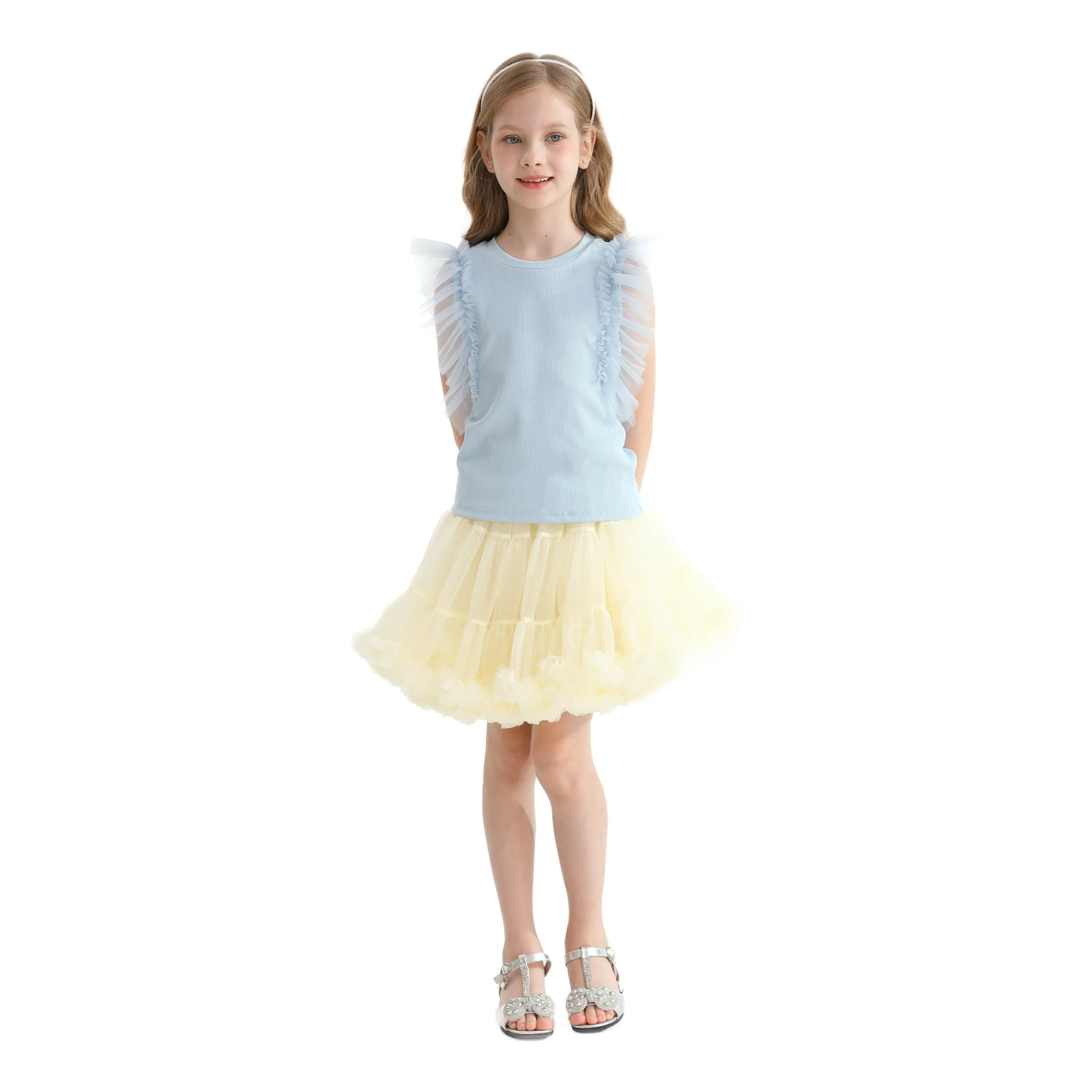 Multicolor Pomona Ruffle Skirt Outfit