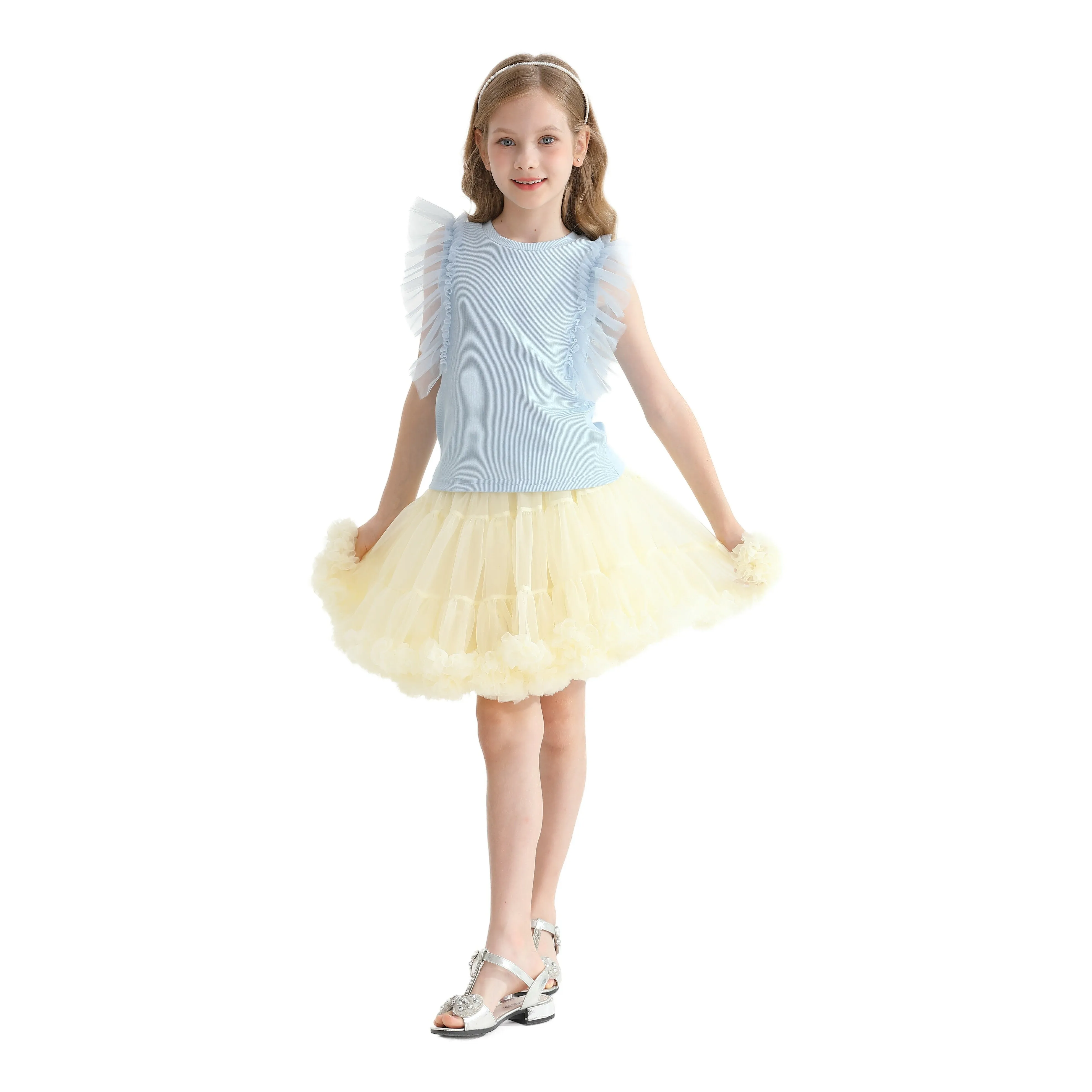 Multicolor Pomona Ruffle Skirt Outfit