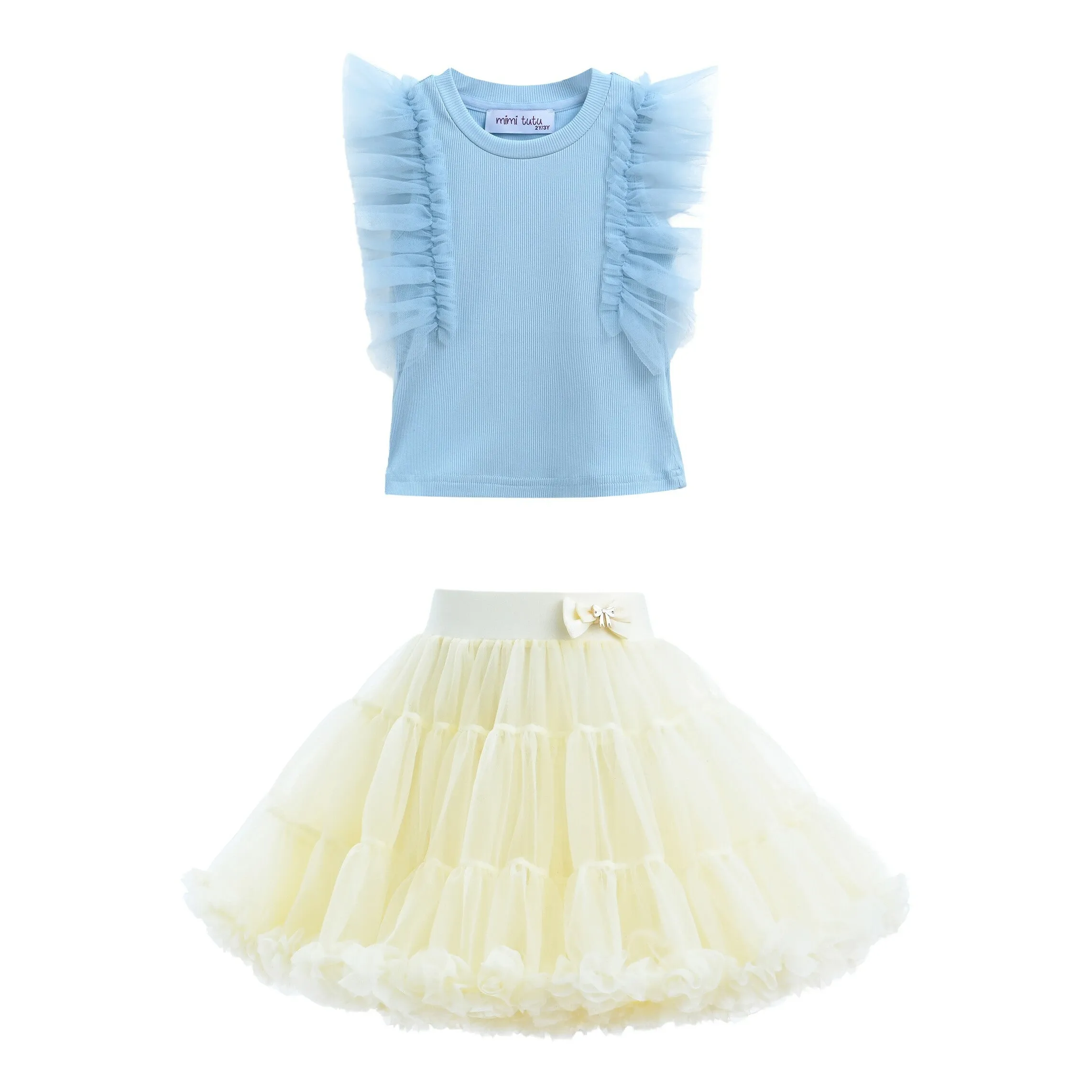 Multicolor Pomona Ruffle Skirt Outfit