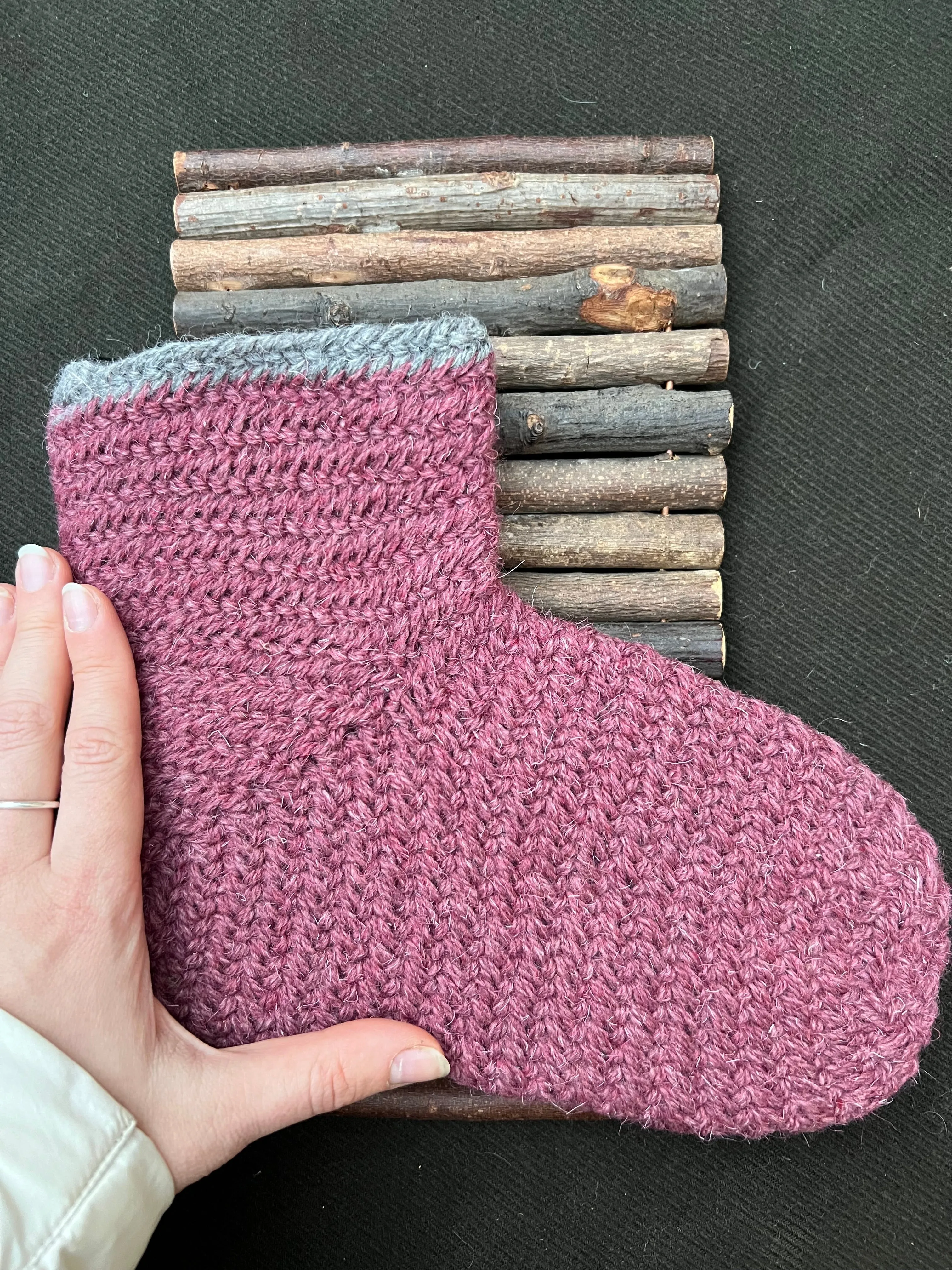 Nalbinding socks / Needle binding socks