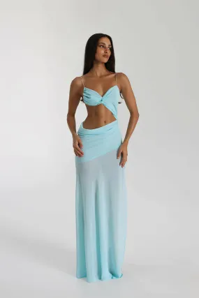 Natalie Rolt Dahlia Dress Baby Blue Size 8