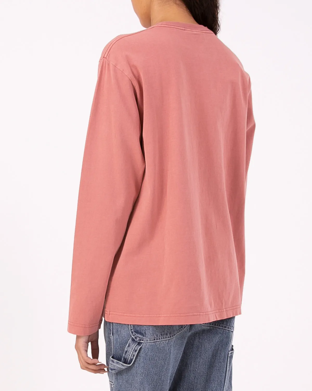 Natural Dyed Block LS Jersey - Brick