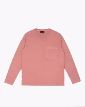 Natural Dyed Block LS Jersey - Brick