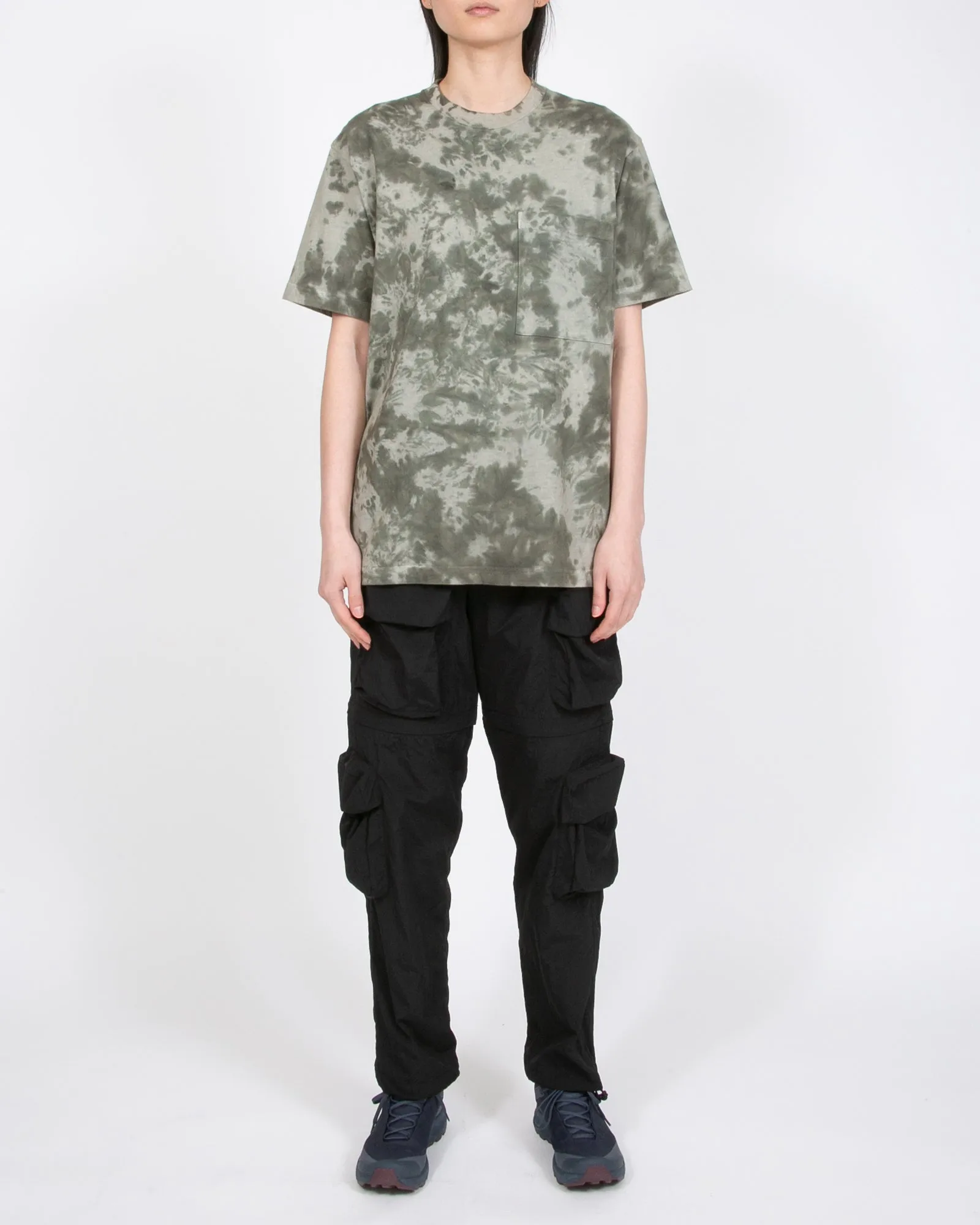 Natural Dyed Block SS Jersey - Smoke Mist
