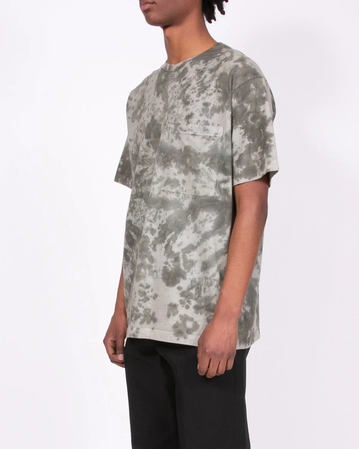 Natural Dyed Block SS Jersey - Smoke Mist