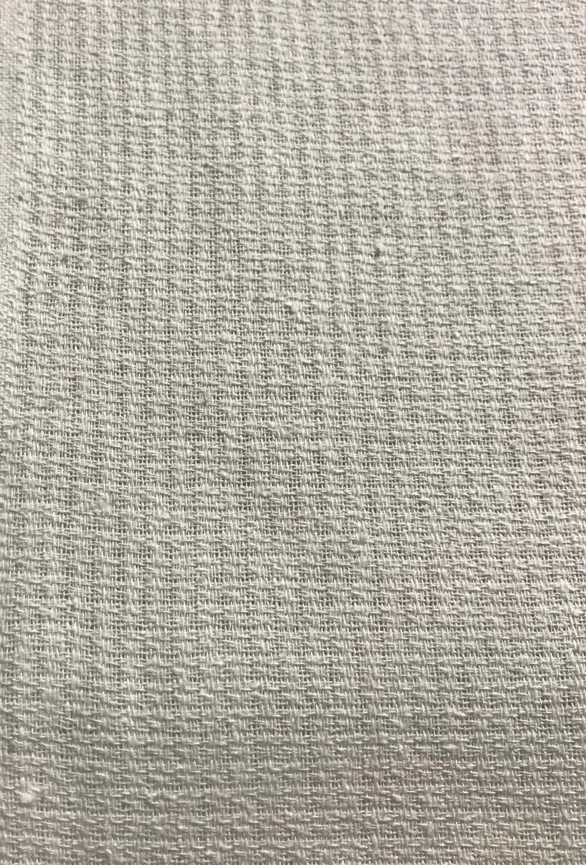 Natural White - Squares Weave Silk Noil