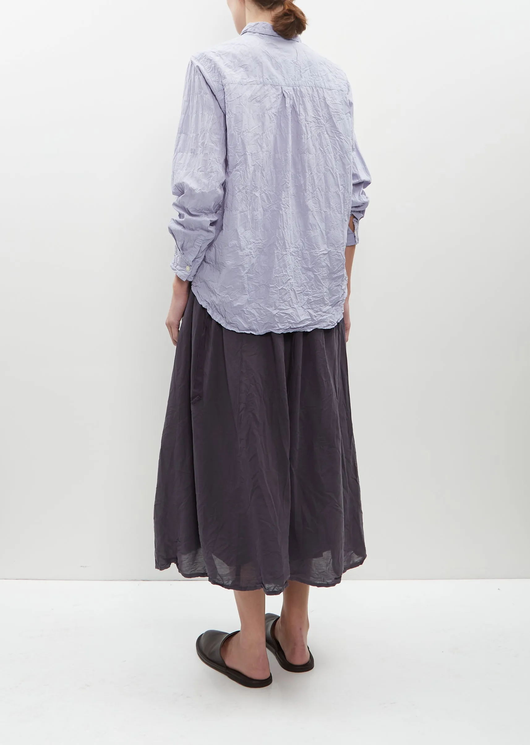 Natural Wine Dye Blouse — Sax