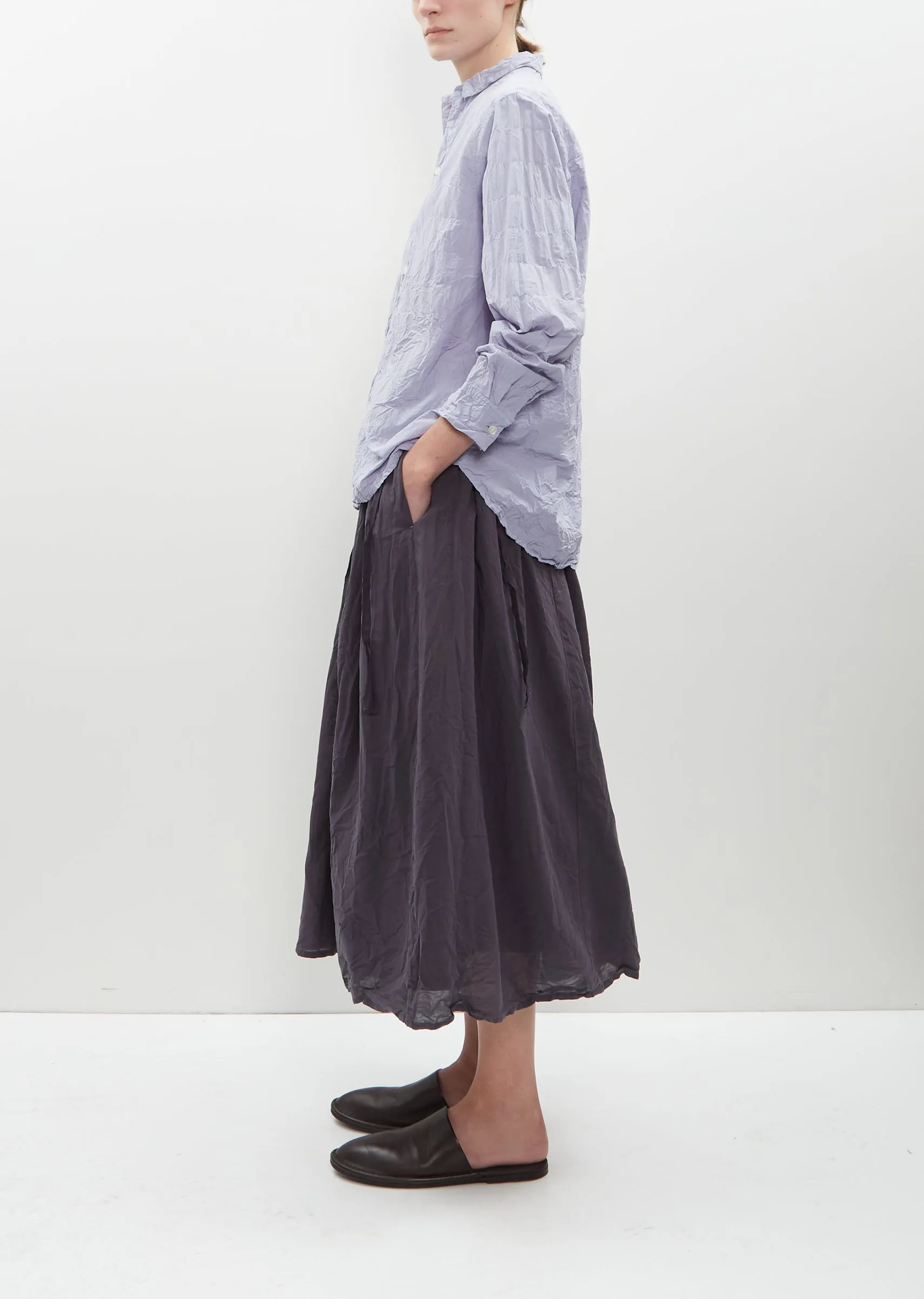 Natural Wine Dye Blouse — Sax