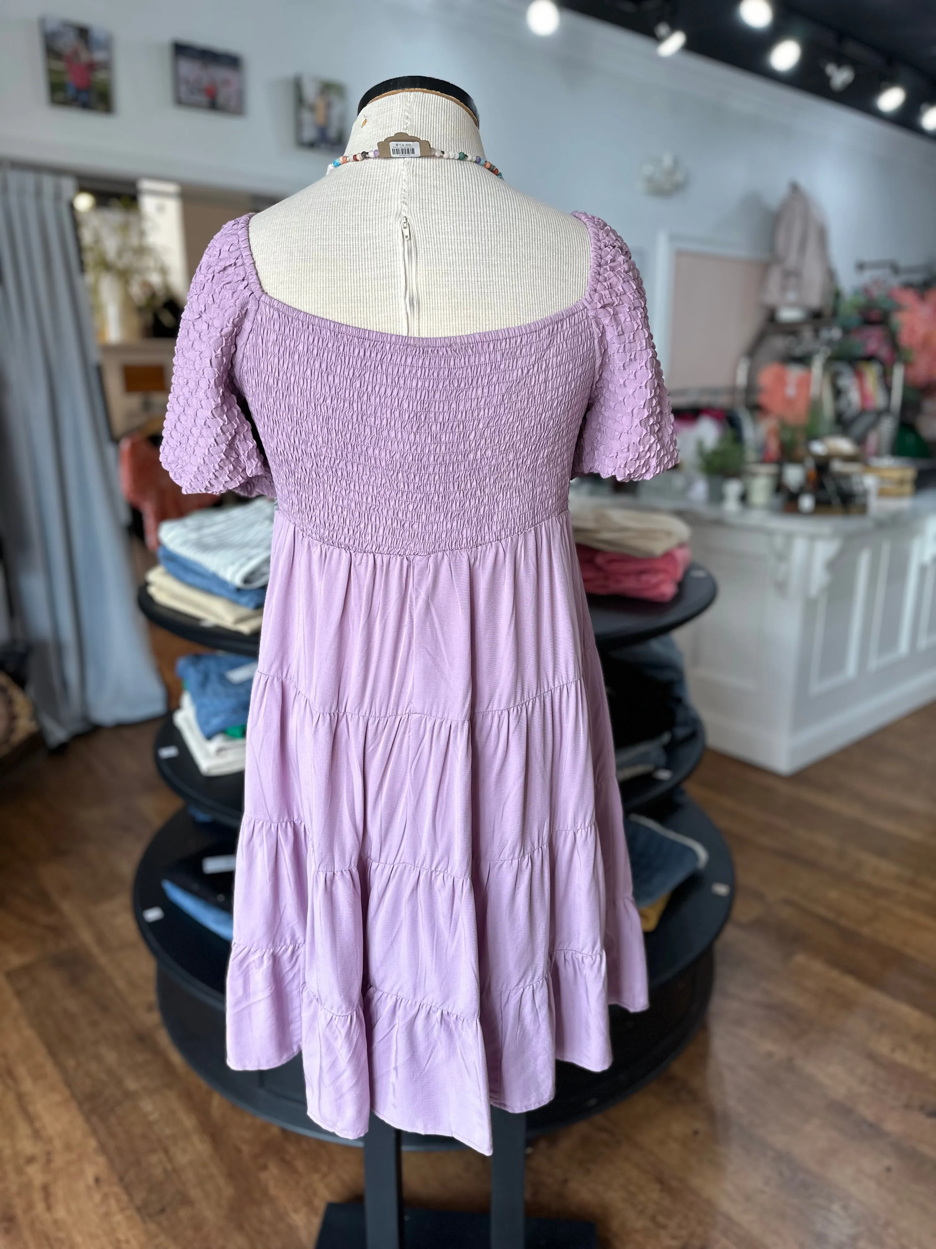 Never Going Back Babydoll Dress ~ Lavender