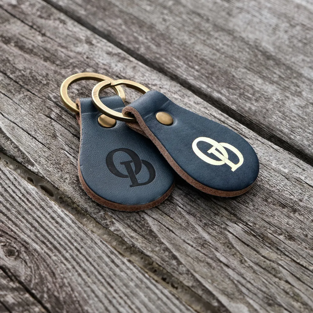 Okayama Denim Natural Indigo Hand Dyed Horsehide Keyholder