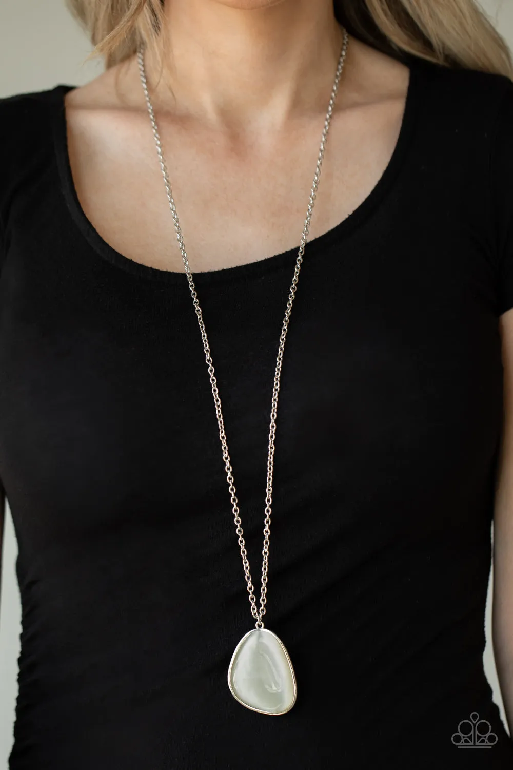 Open Door Jewelry - Ethereal Experience - White Necklace - Paparazzi Accessories