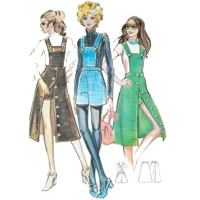 PDF - Vintage 1970s Pattern – “Hot Pants” & Skirt - Multi-sizes - Instantly Print at Home