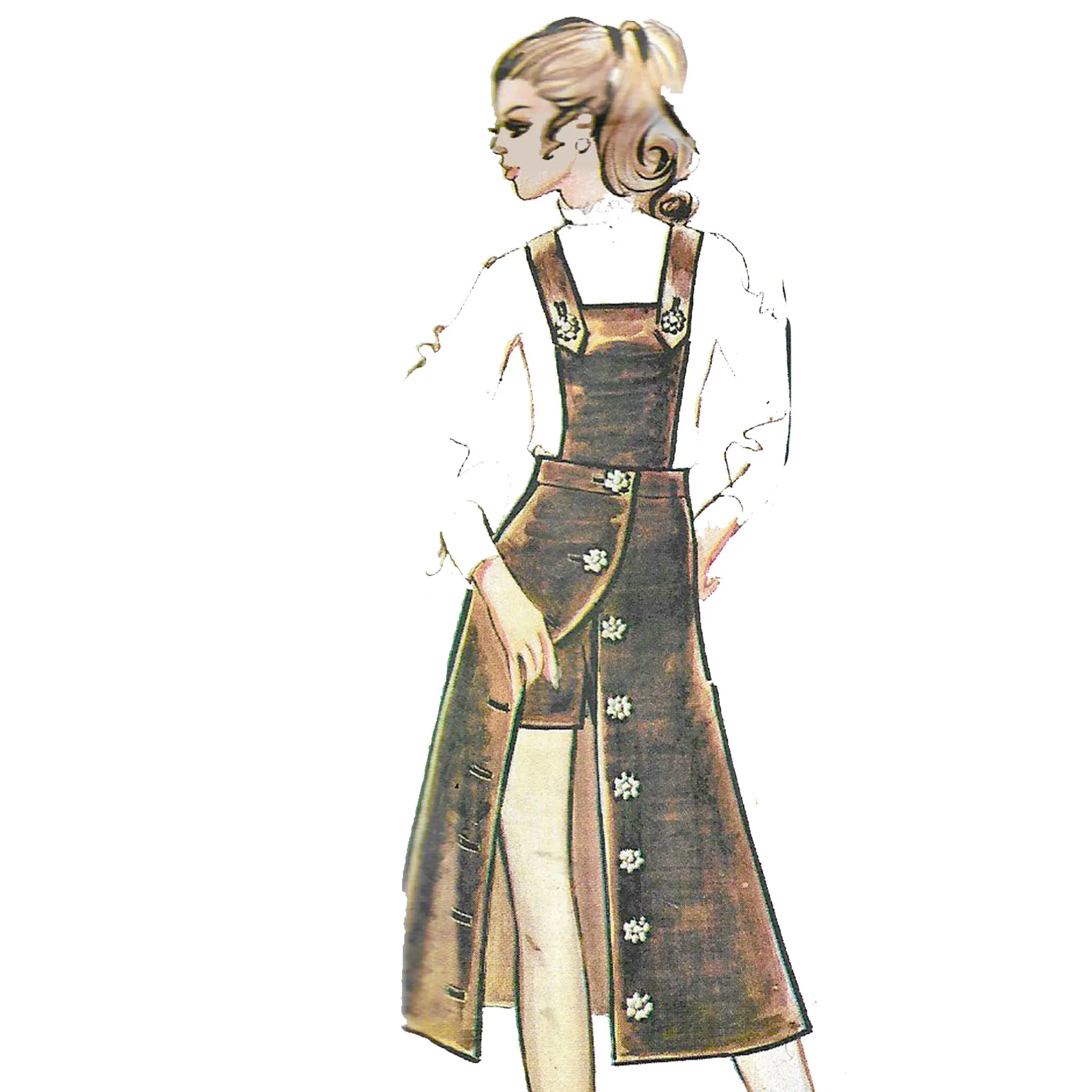 PDF - Vintage 1970s Pattern – “Hot Pants” & Skirt - Multi-sizes - Instantly Print at Home