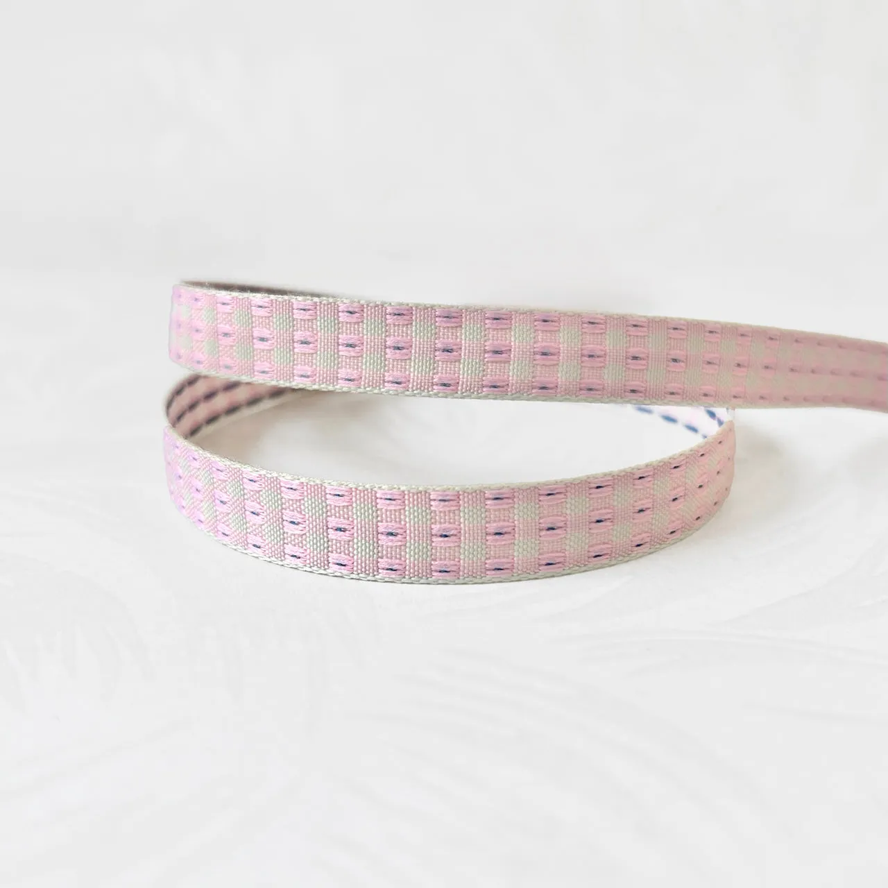 Pink Checkered Jacquard