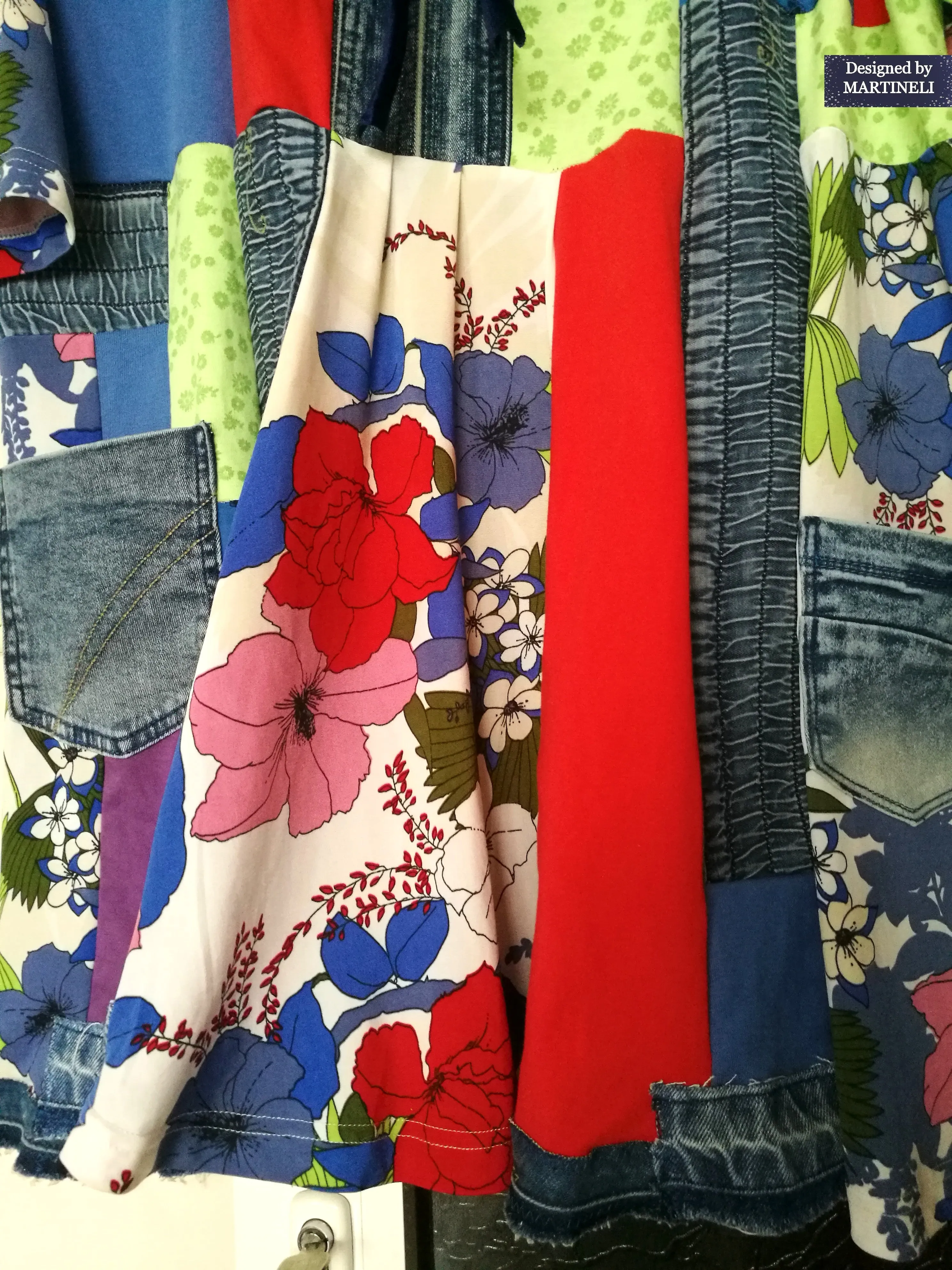 Plus Size Floral Dress 3XL Maxi Summer Denim Dress