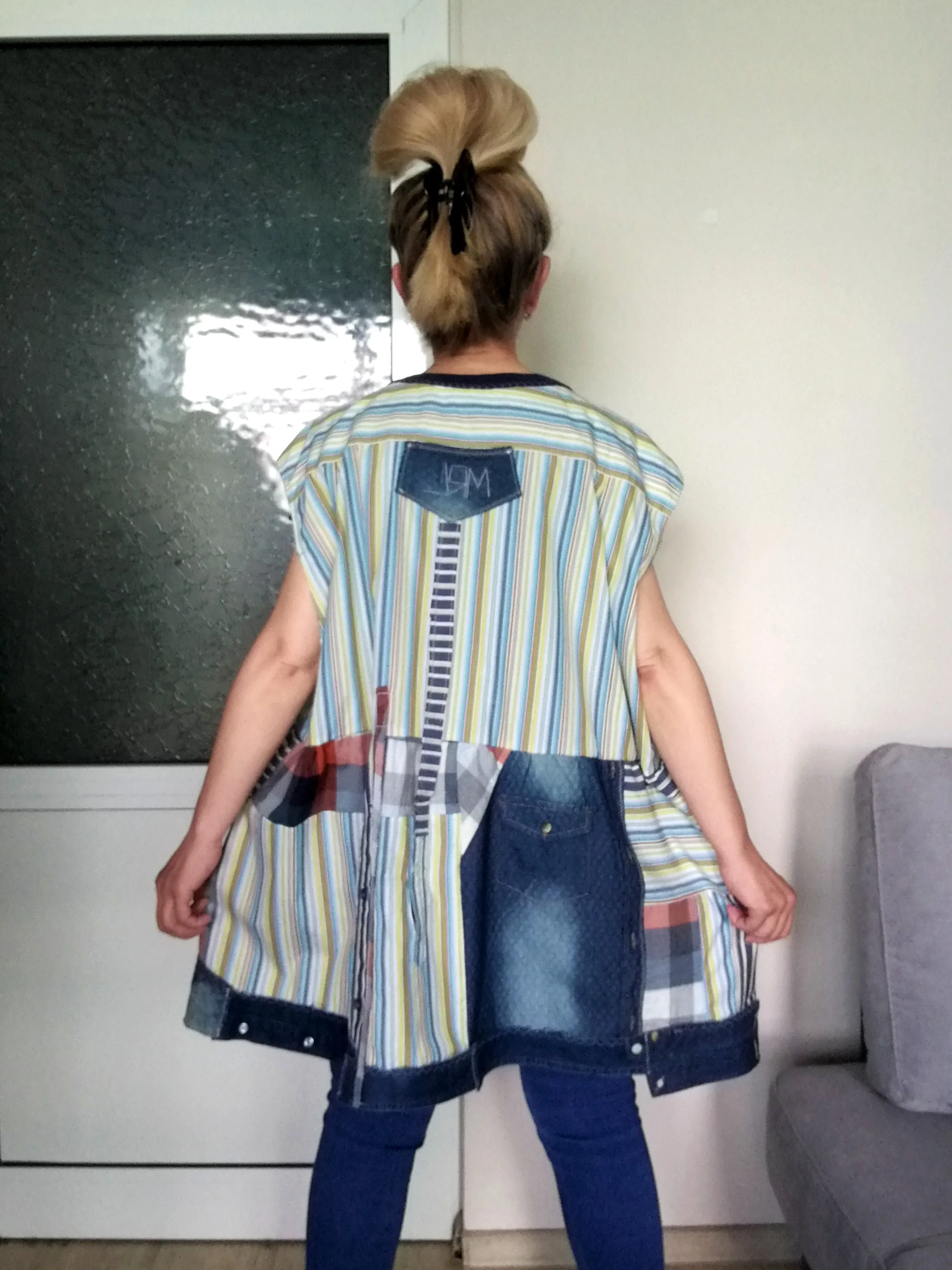 Plus Size Pinafore Dress 3X/4X Maxi Denim Overall Dress