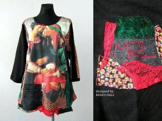 Plus Size Sweatshirt Dress,3XL Angels Print Top