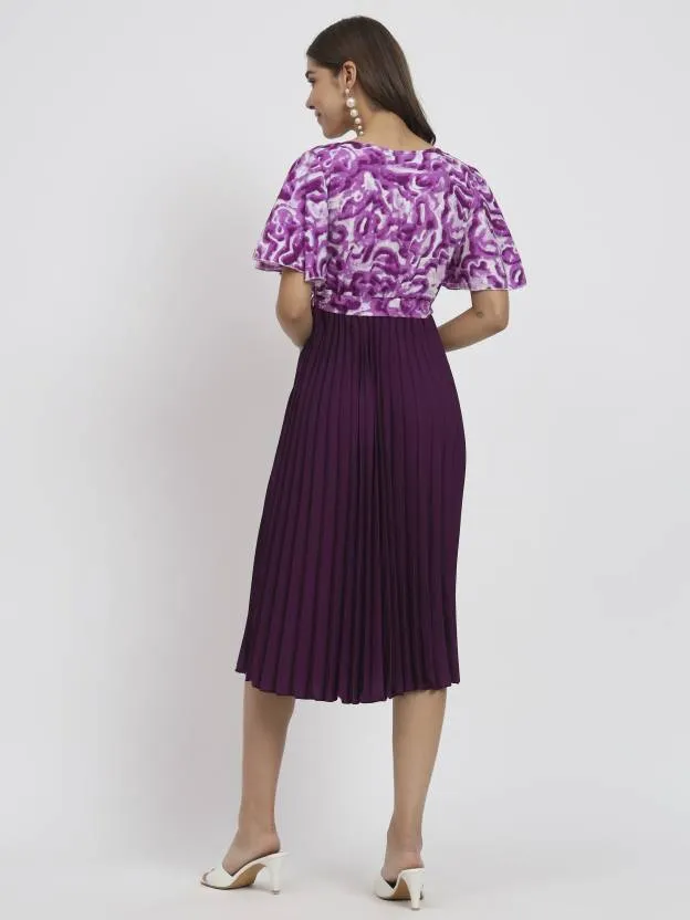 Polished Petals Fit and Flare Dress