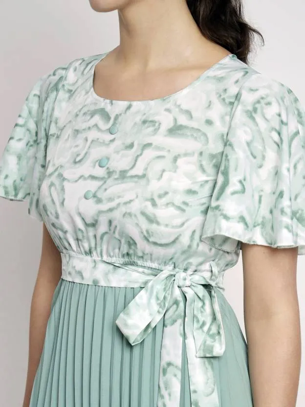 Polished Petals Fit and Flare Dress