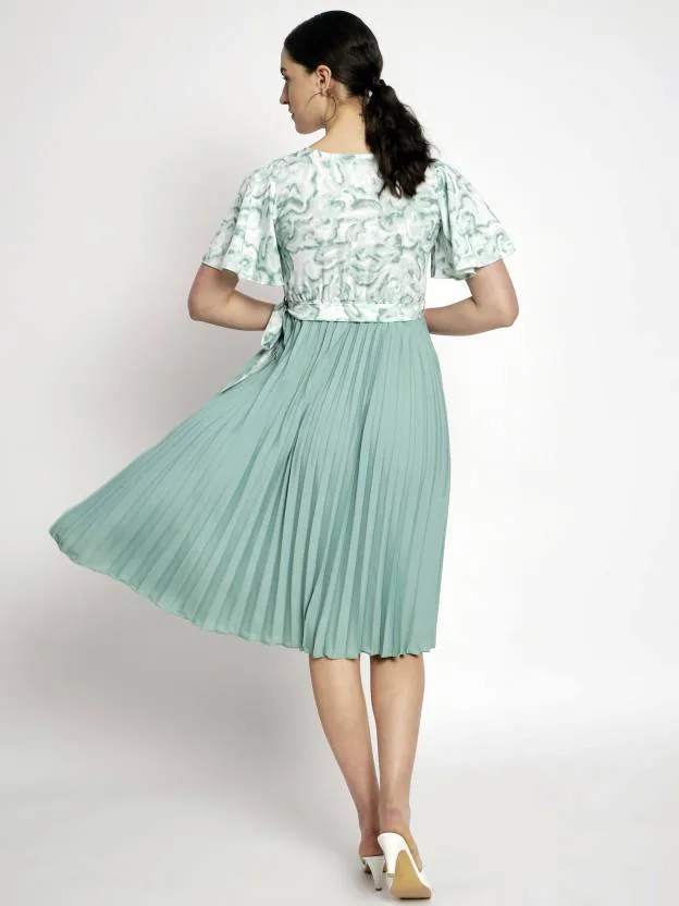 Polished Petals Fit and Flare Dress
