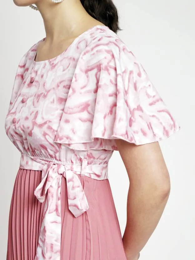 Polished Petals Fit and Flare Dress