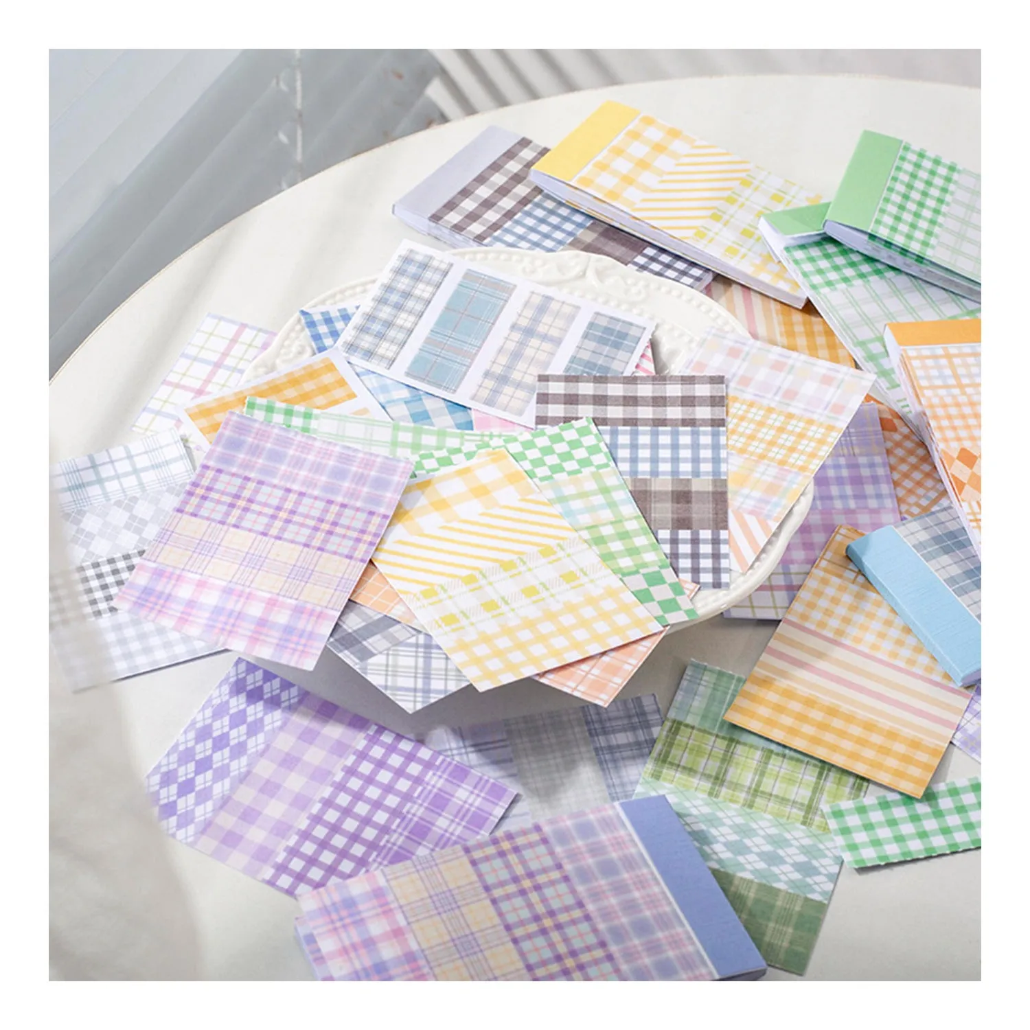 Poppy Crafts Checkered Washi Sticker Booklet - Orange*