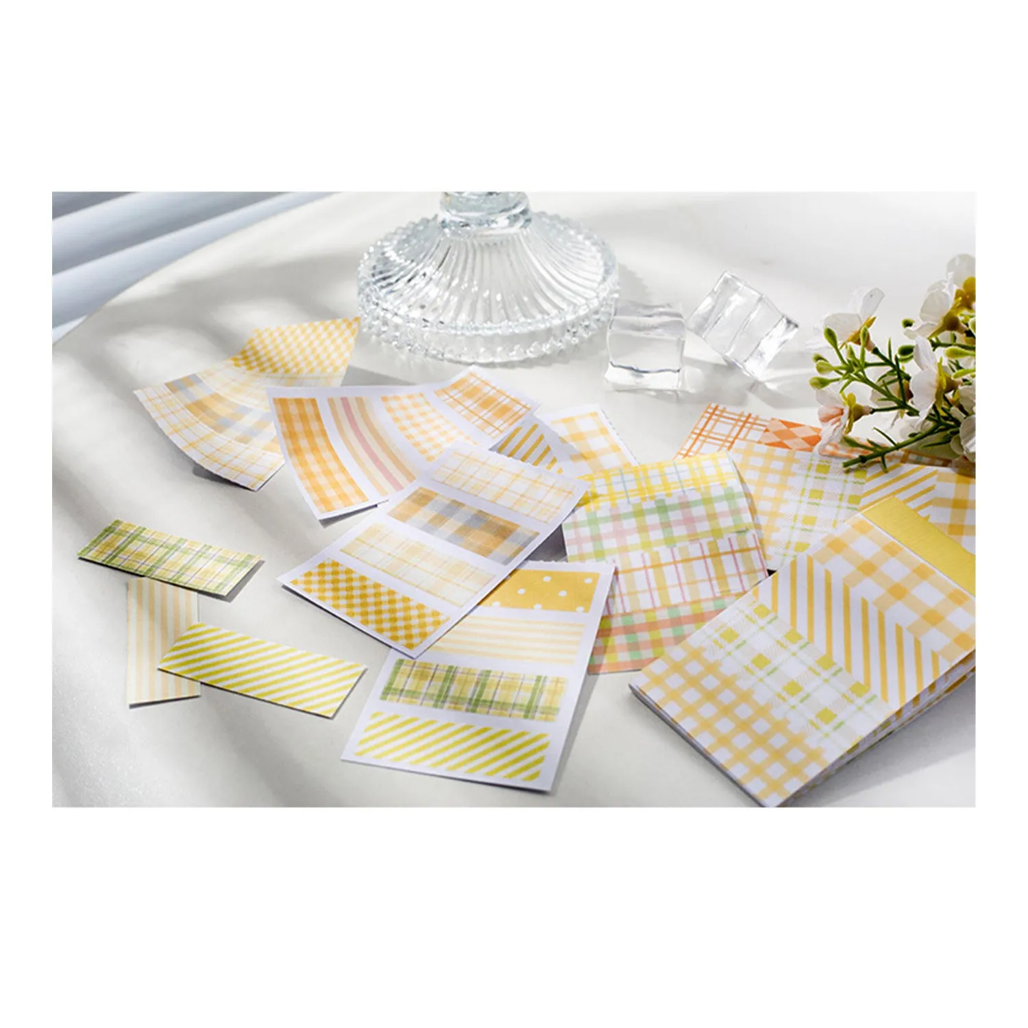 Poppy Crafts Checkered Washi Sticker Booklet - Orange*