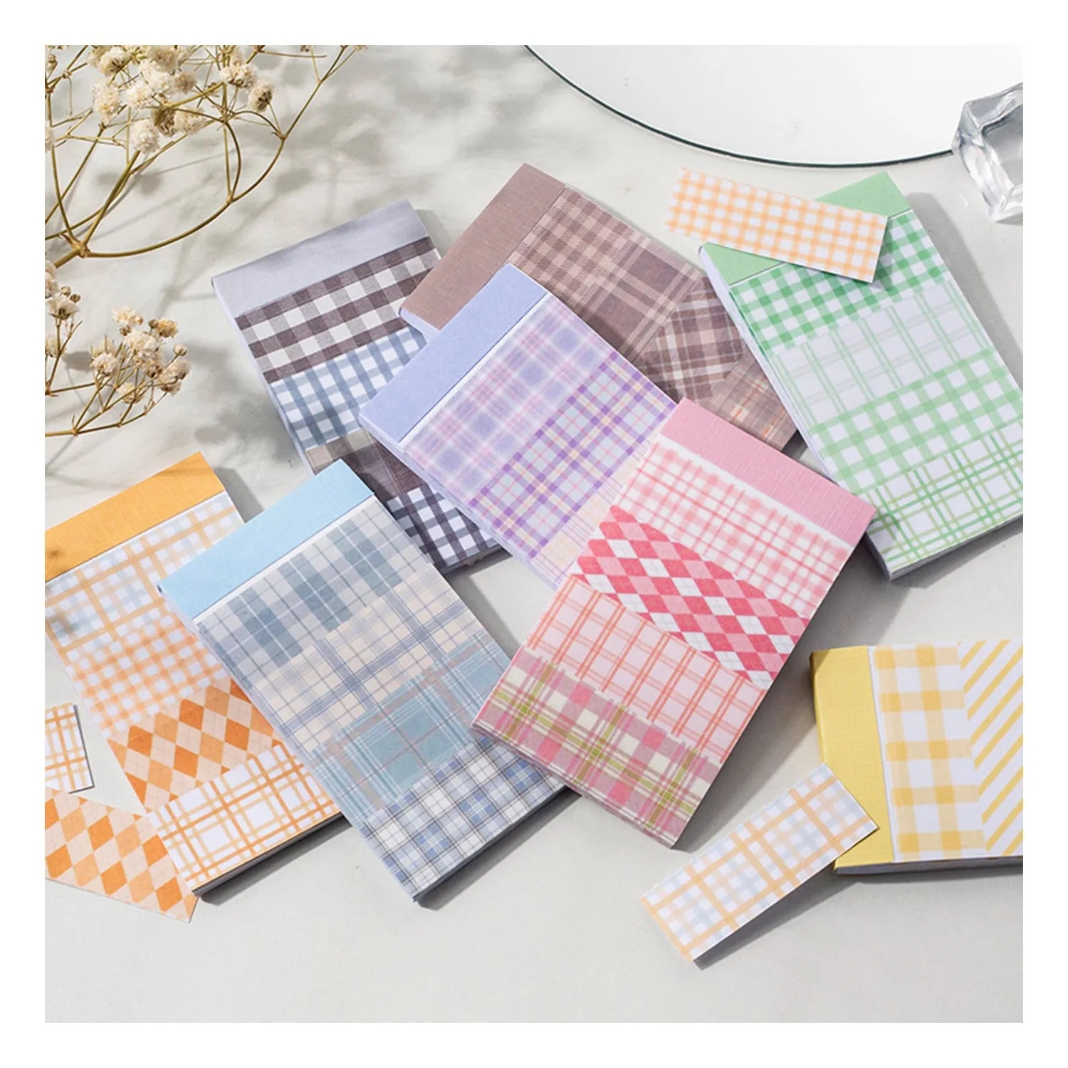 Poppy Crafts Checkered Washi Sticker Booklet - Orange*