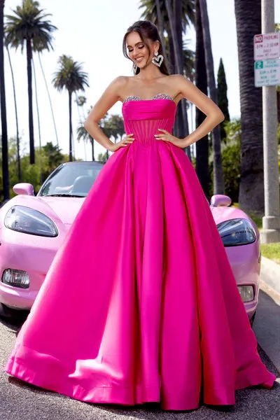 Portia&Scarlett - PS25306 - Strapless Ballgown with Embellished Bodice