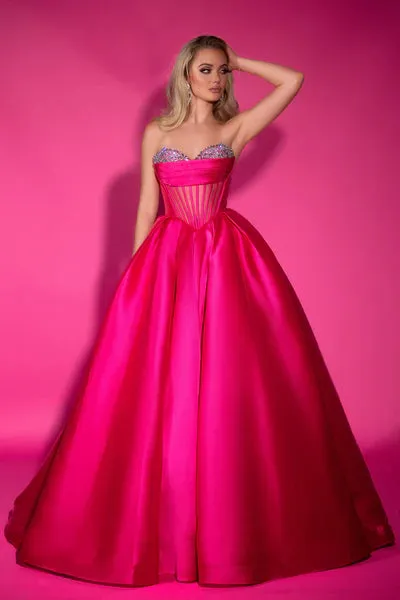 Portia&Scarlett - PS25306 - Strapless Ballgown with Embellished Bodice