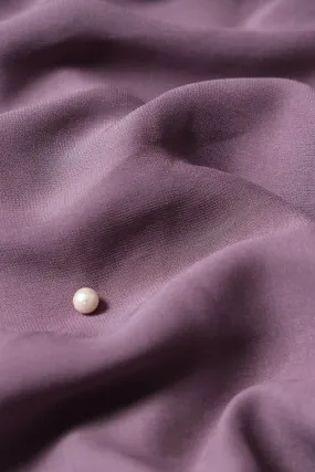 Purple Dyed Viscose Georgette Fabric