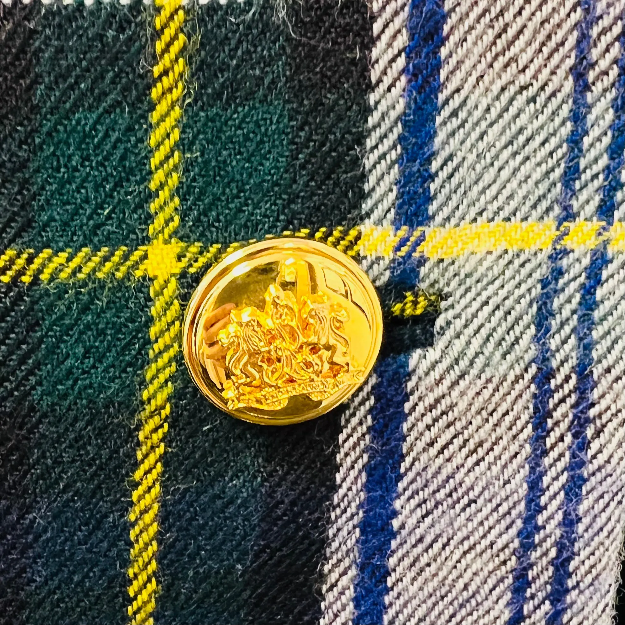 Ralph Lauren - Gordon Dress Modern Tartan Captain's Blazer