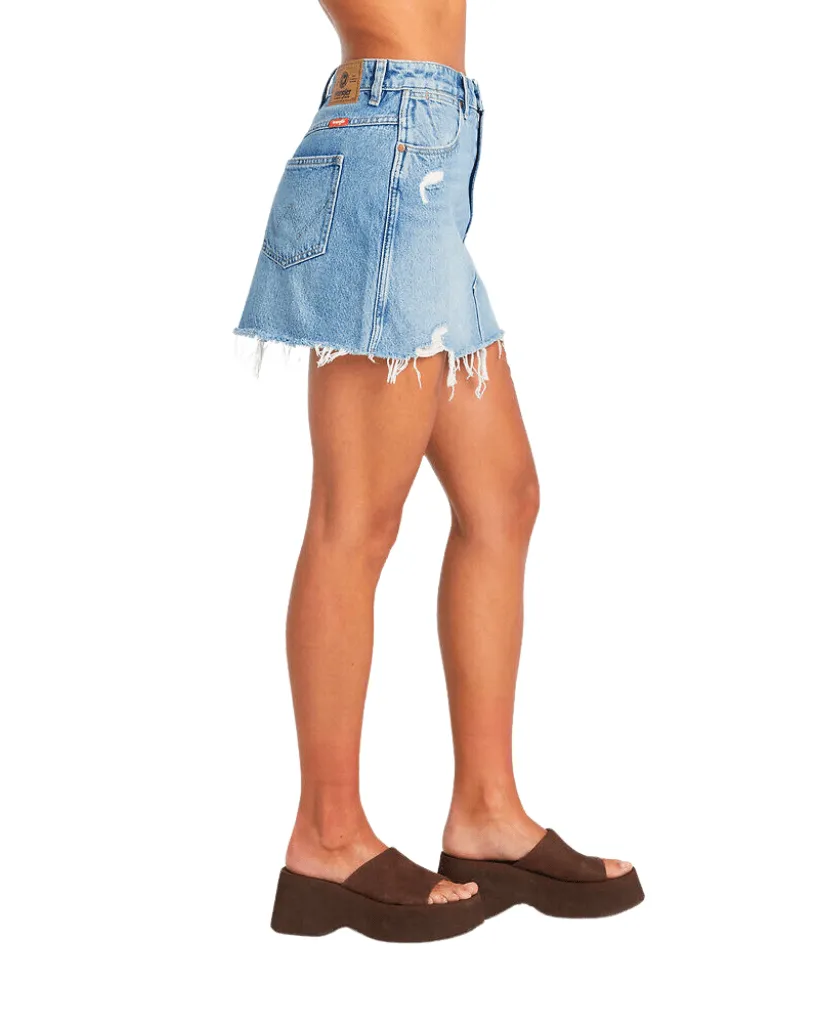 Repair Mini Skirt - 1980 Indigo