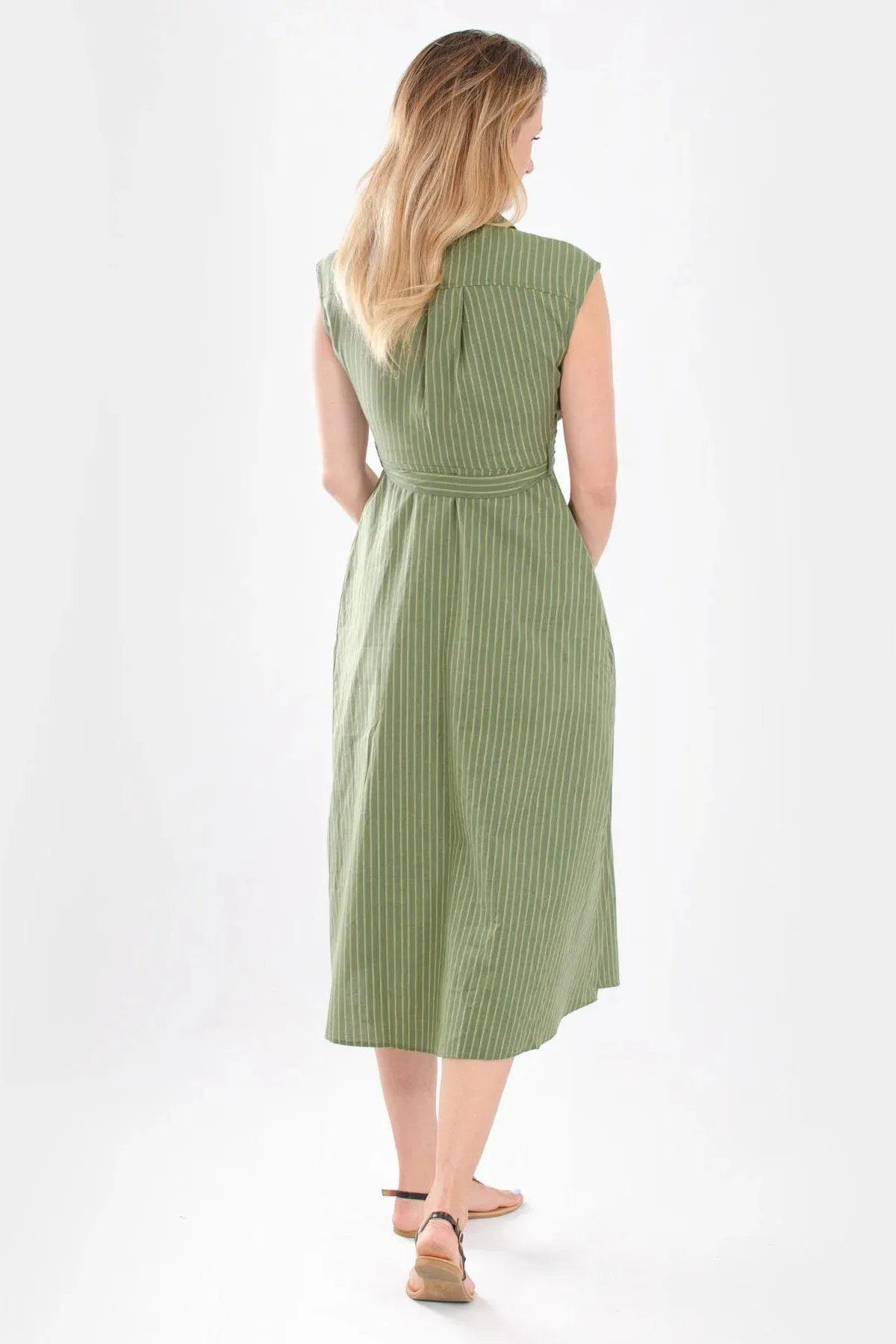 Sleeveless Button Down Dress