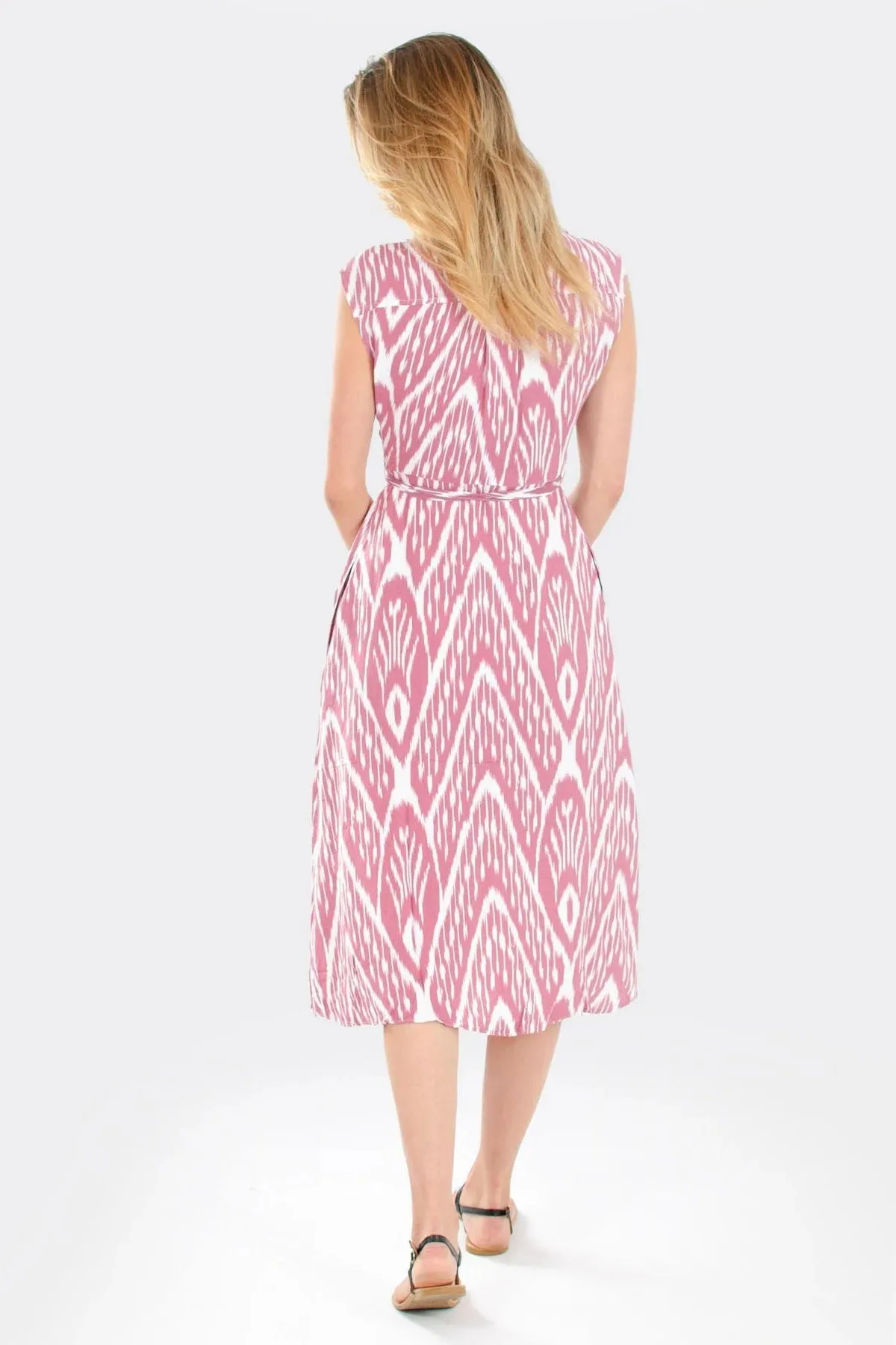 Sleeveless Button Down Dress