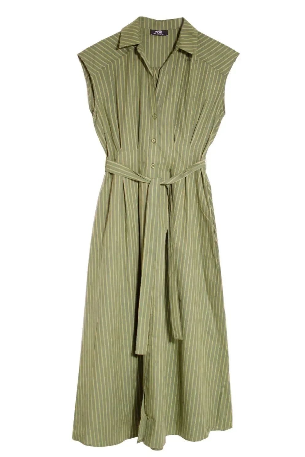 Sleeveless Button Down Dress