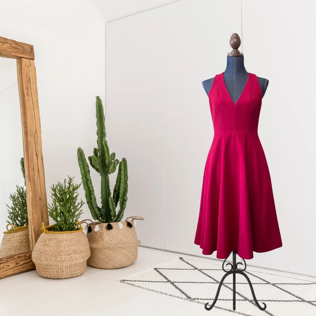 Sleeveless V-Neck Dress