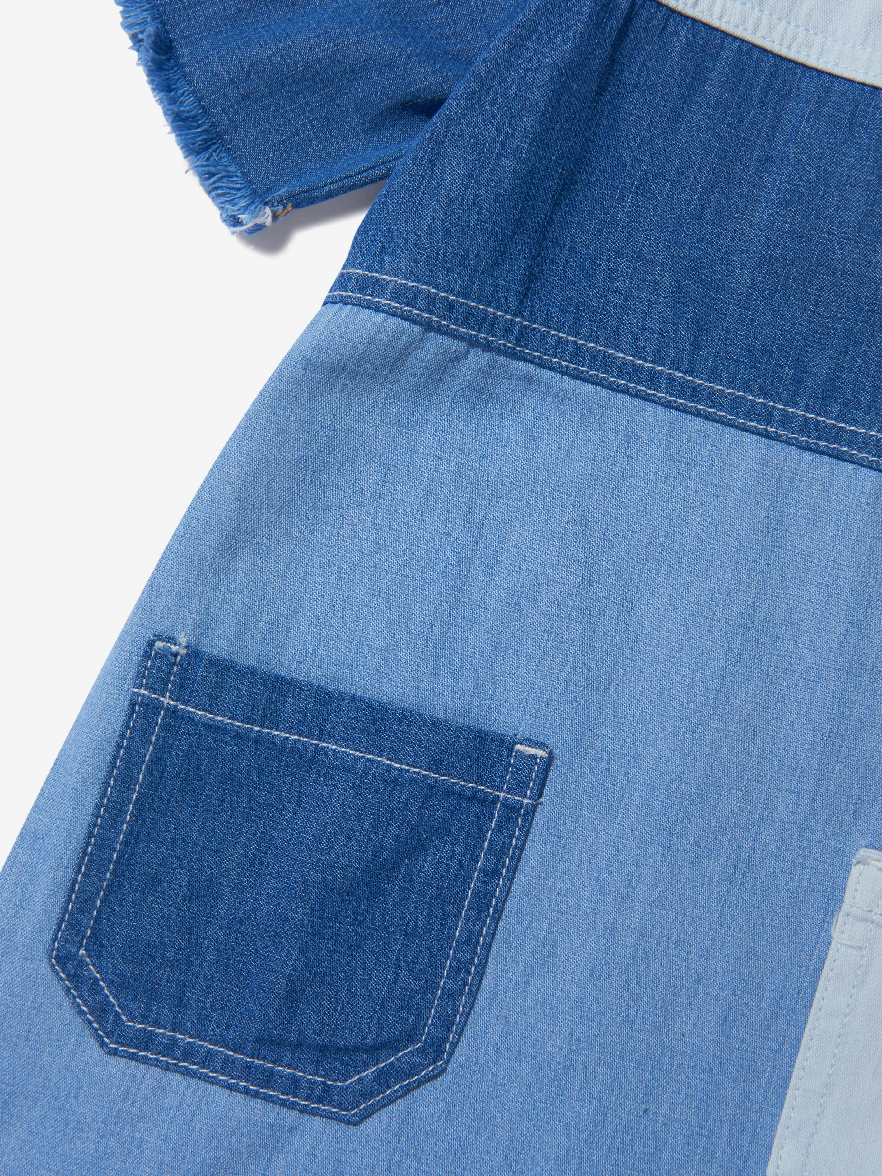 Stella McCartney Girls Cotton Denim Tonal Dress