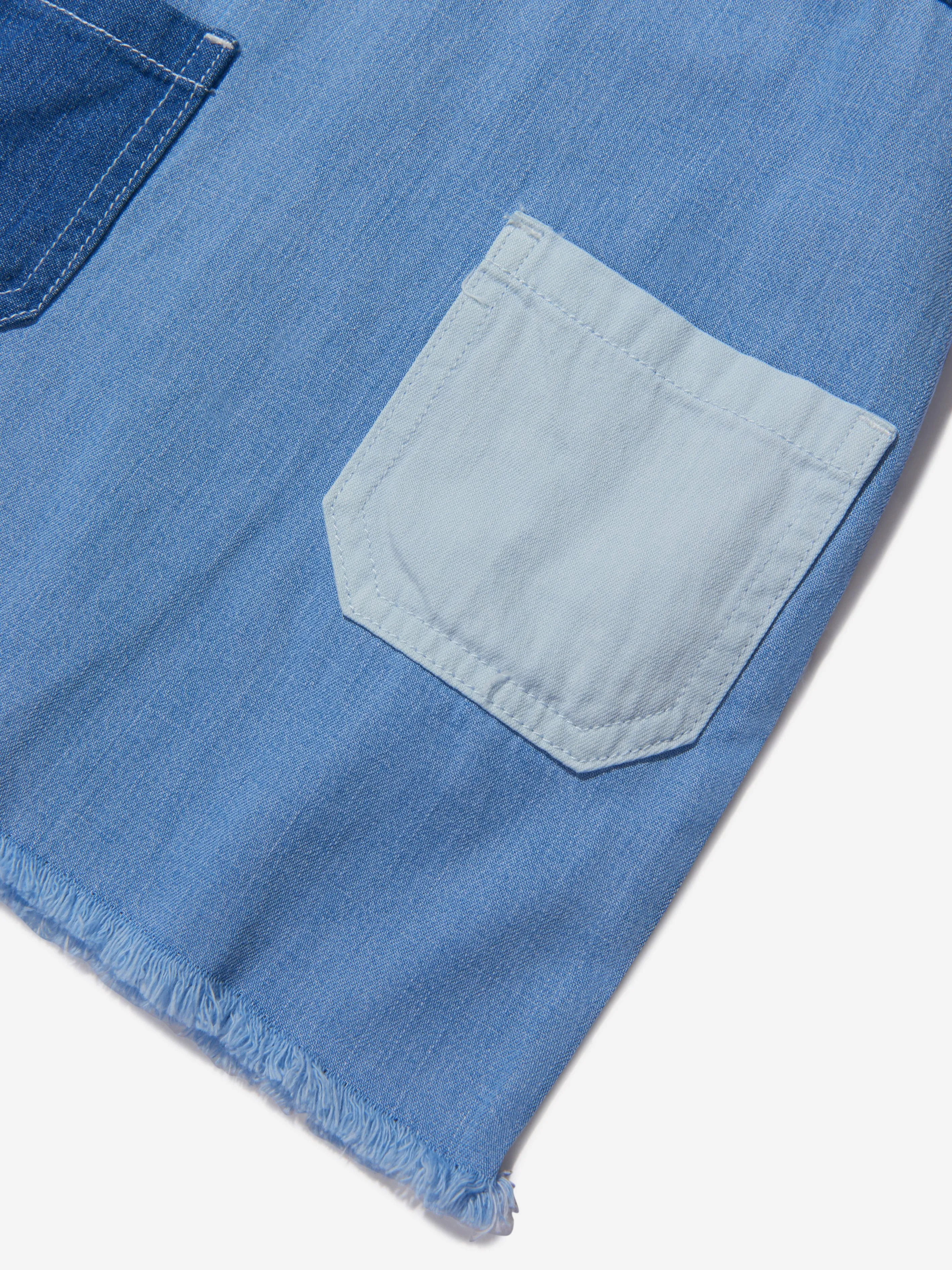 Stella McCartney Girls Cotton Denim Tonal Dress