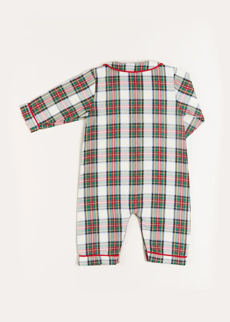 Sussex Tartan Peter Pan Collar Nightwear in Red (6mths-3yrs)