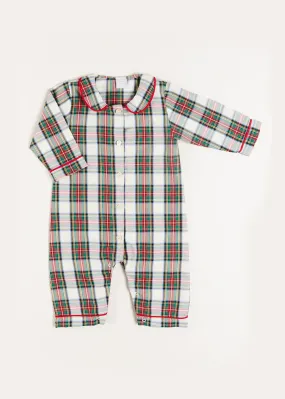 Sussex Tartan Peter Pan Collar Nightwear in Red (6mths-3yrs)
