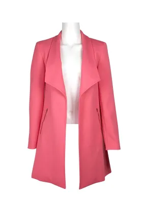 Tahari ASL Classic Twill Long Sleeve Blazer with Chic Lapel Detail