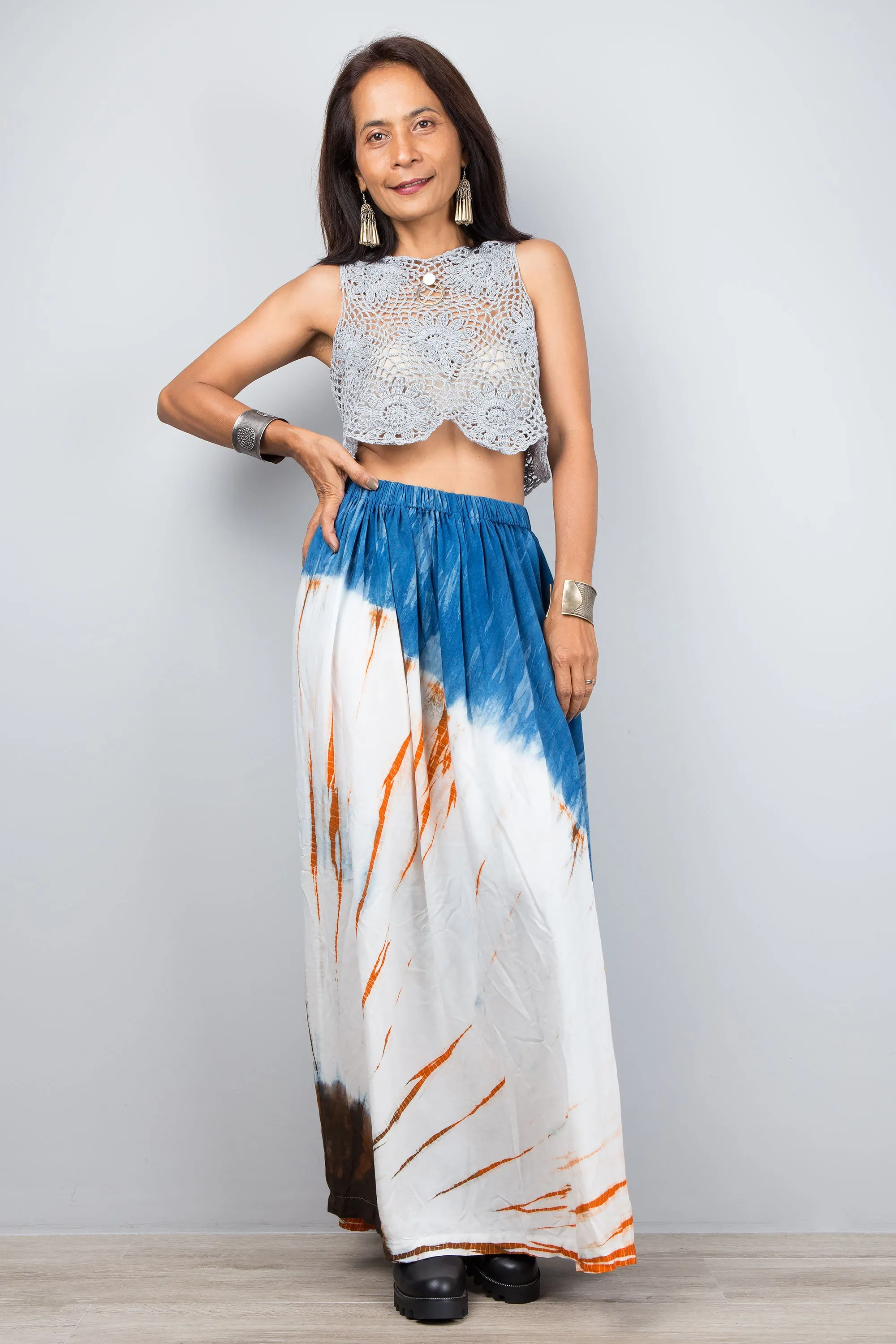 Tie Dye Shibori Skirt