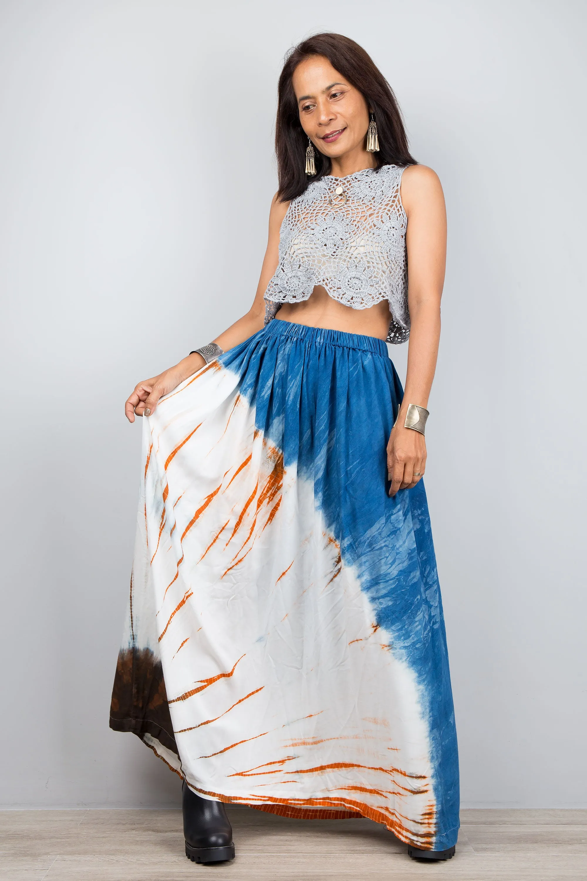 Tie Dye Shibori Skirt