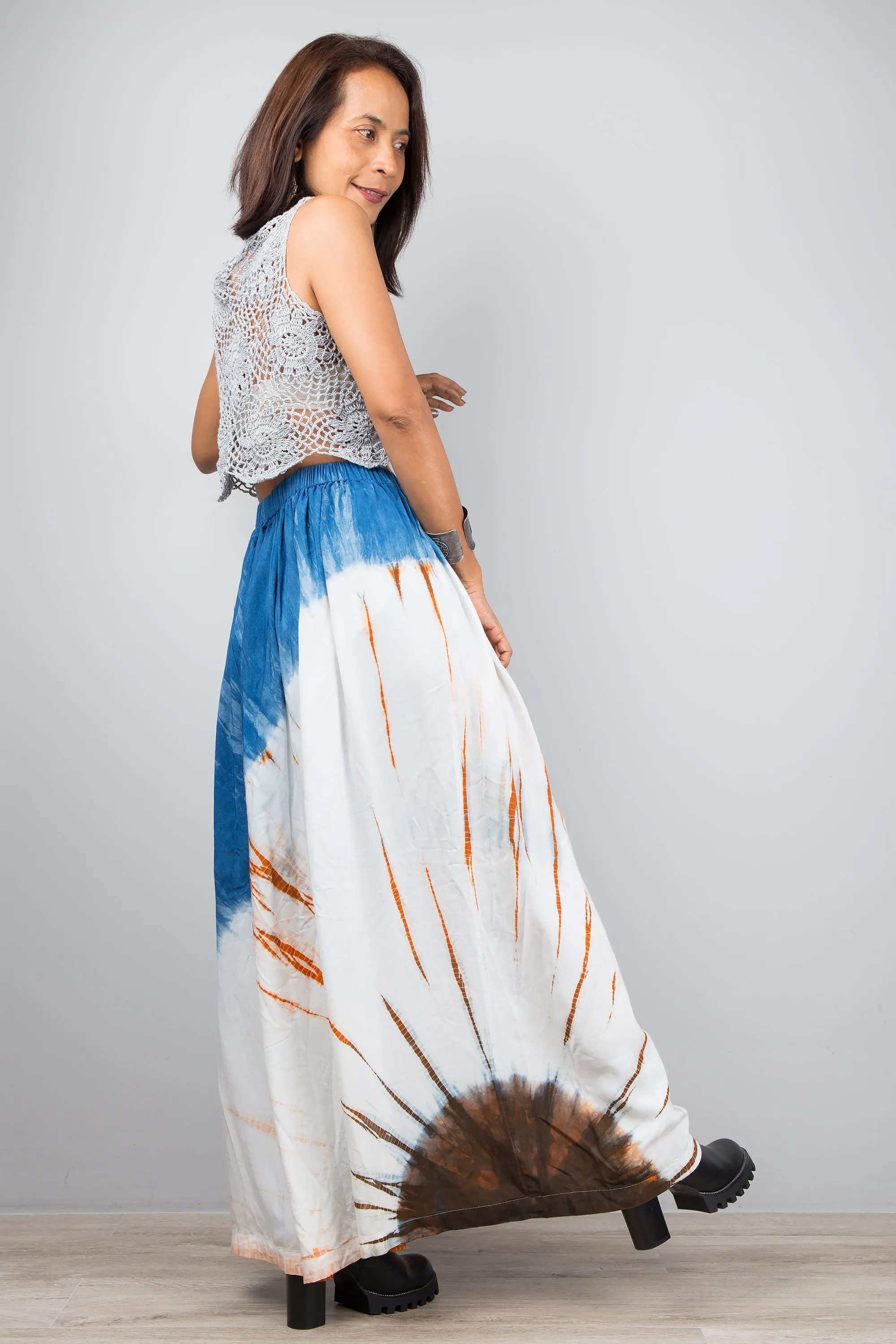 Tie Dye Shibori Skirt
