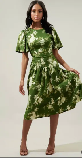Venti Floral Midi Dress FINAL SALE