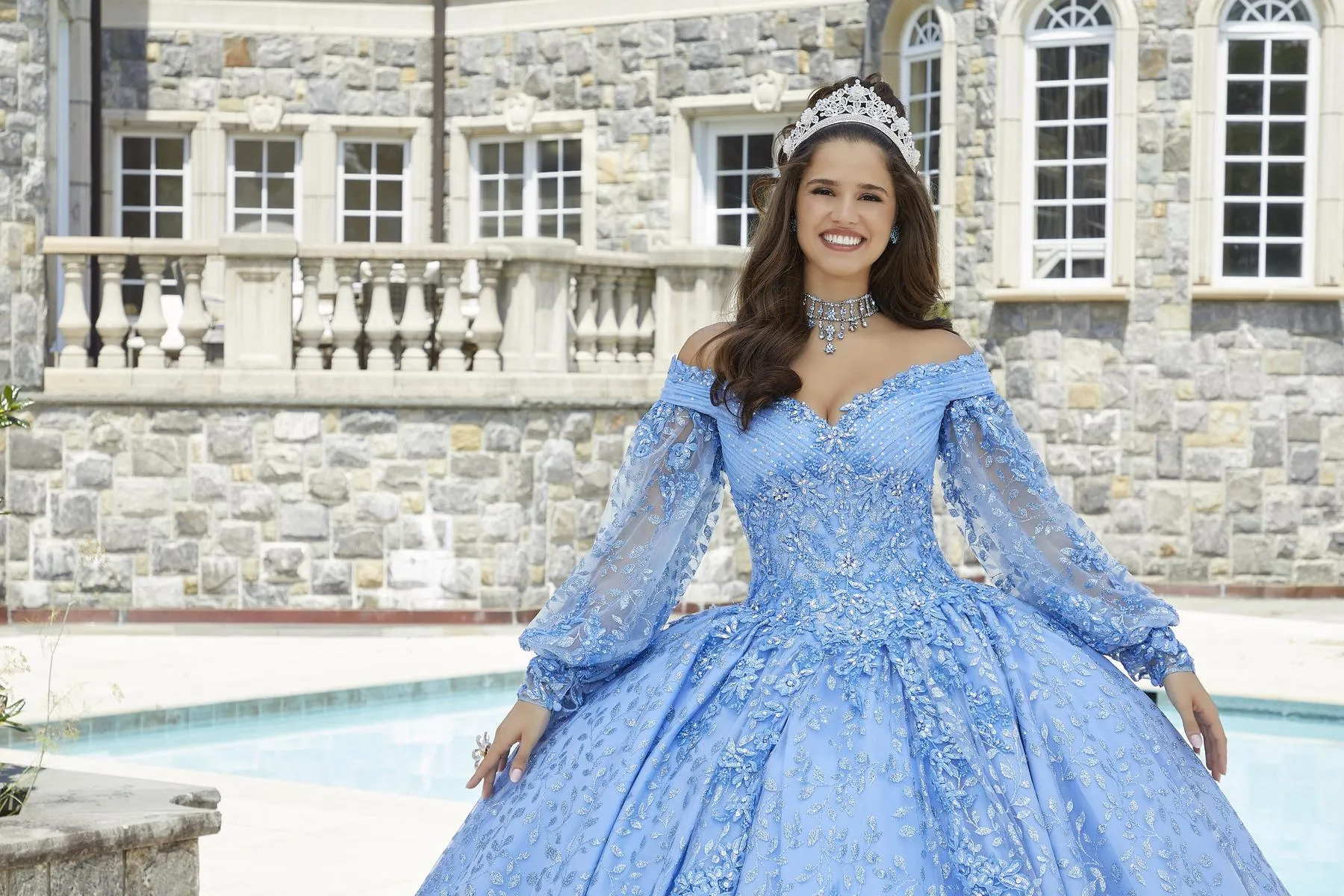 Vizcaya by Morilee Bishop Sleeve Quince Dress 89411