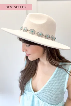 Western Concho Chain Fedora