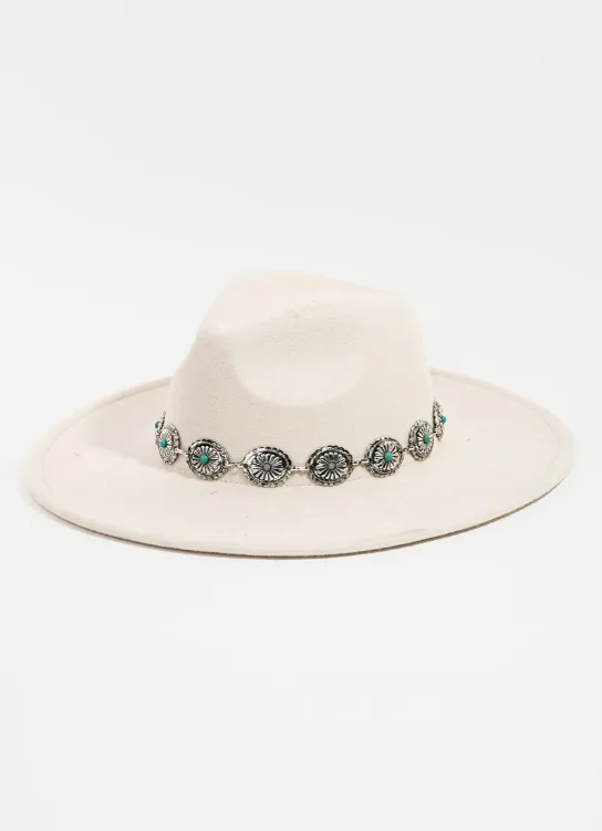 Western Concho Chain Fedora